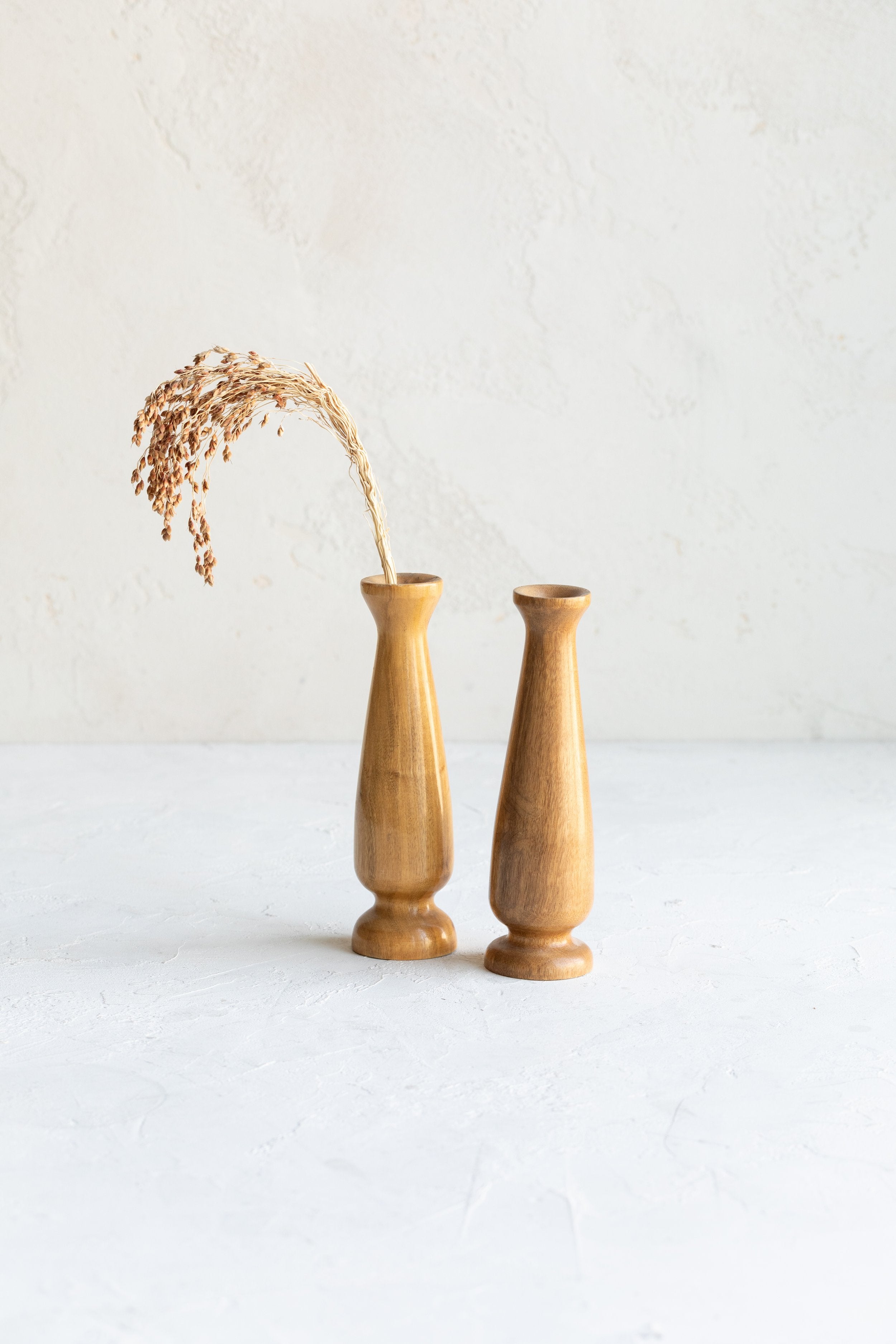 Vintage Wood Bud Vase