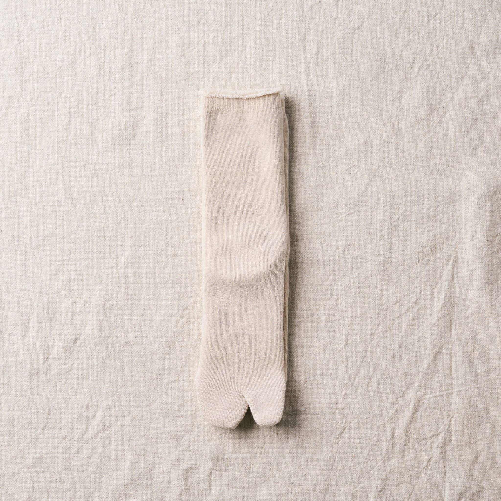 Organic Cotton Yak Pile Tabi Socks