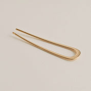 Minimalist Bent U-Shaped Hair Stick in Gold