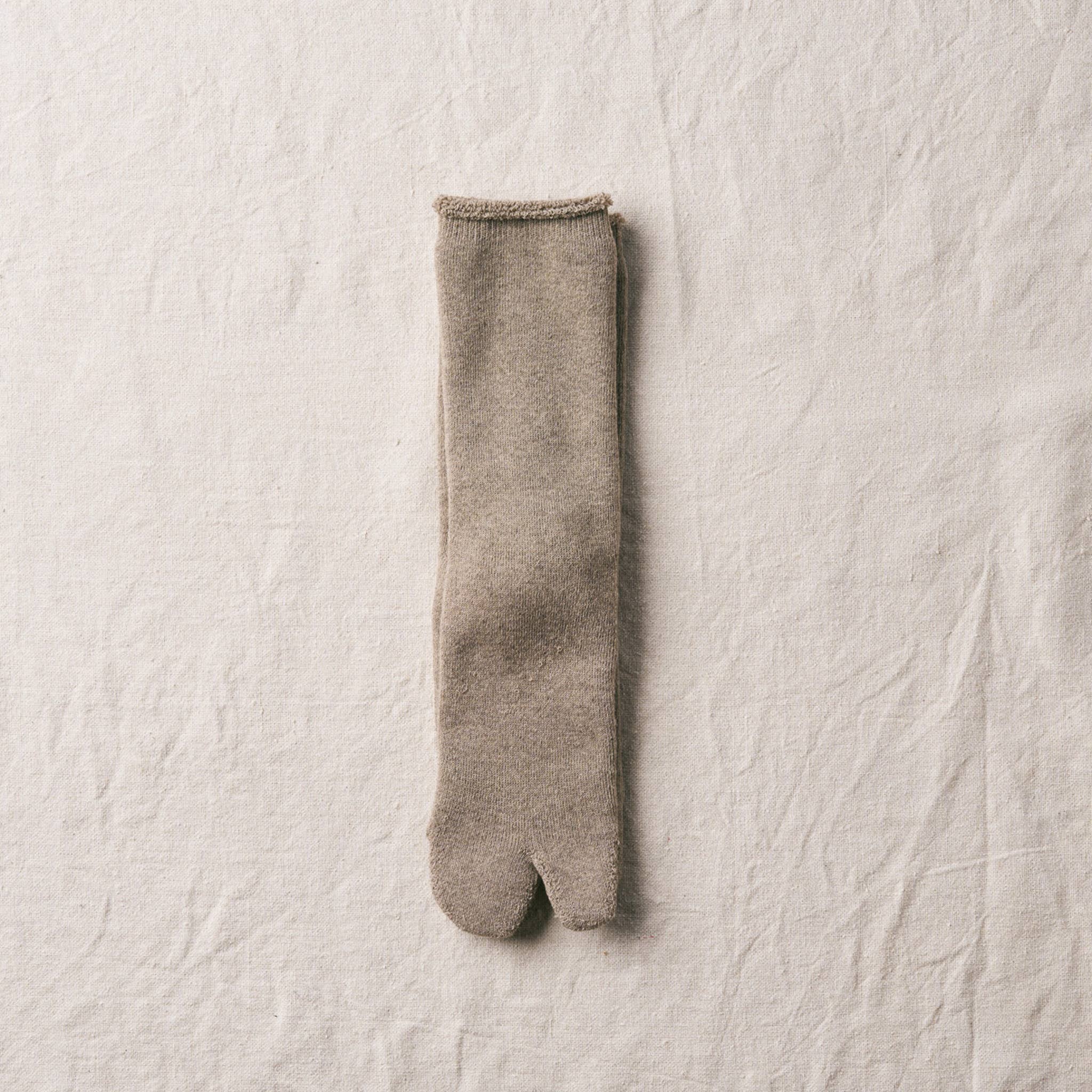 Organic Cotton Yak Pile Tabi Socks