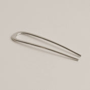 Minimalist Bent U-Shaped Hair Stick | Silver