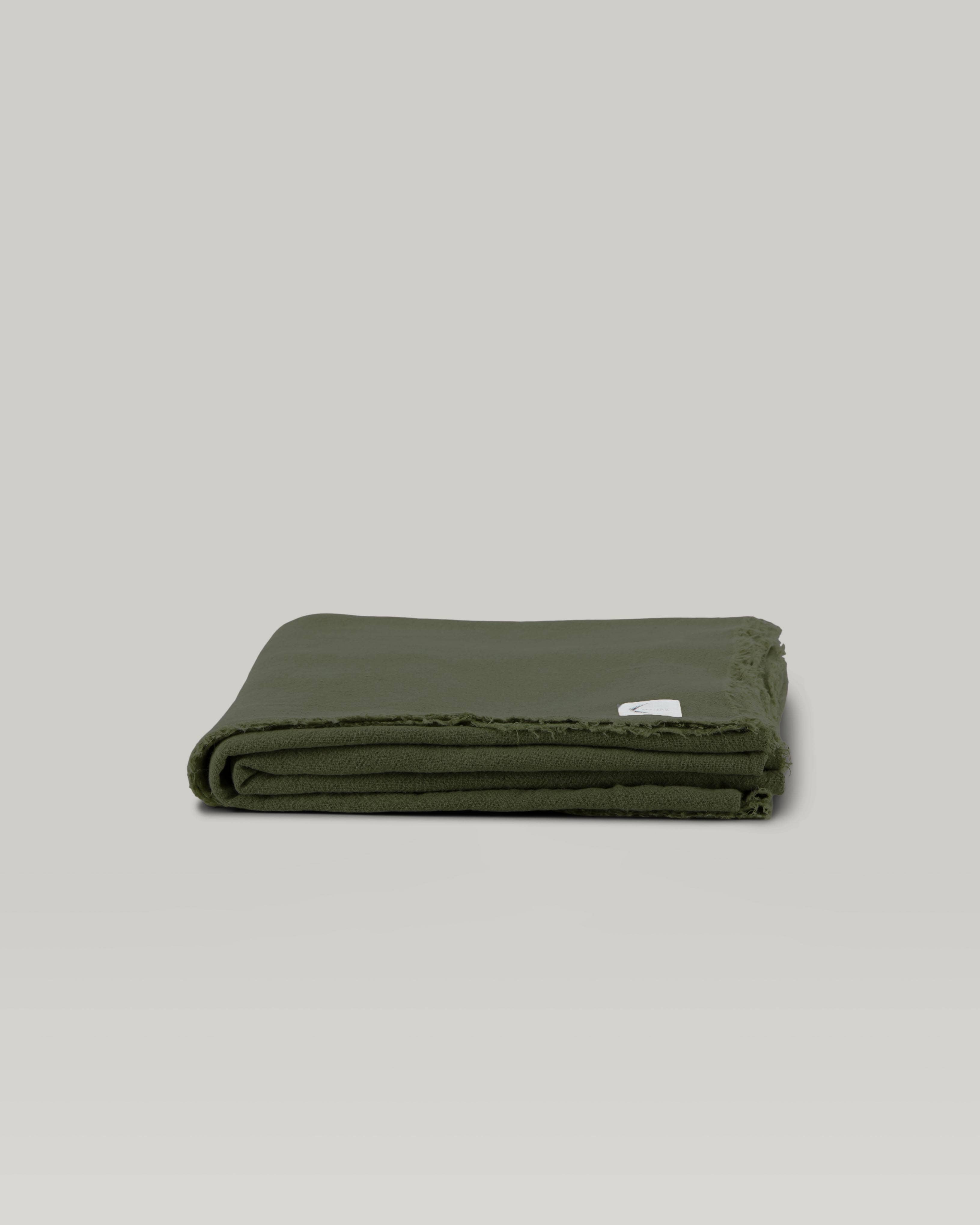 French Raw Linen Throw