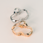 Wave Hair Claw Clip in Silver