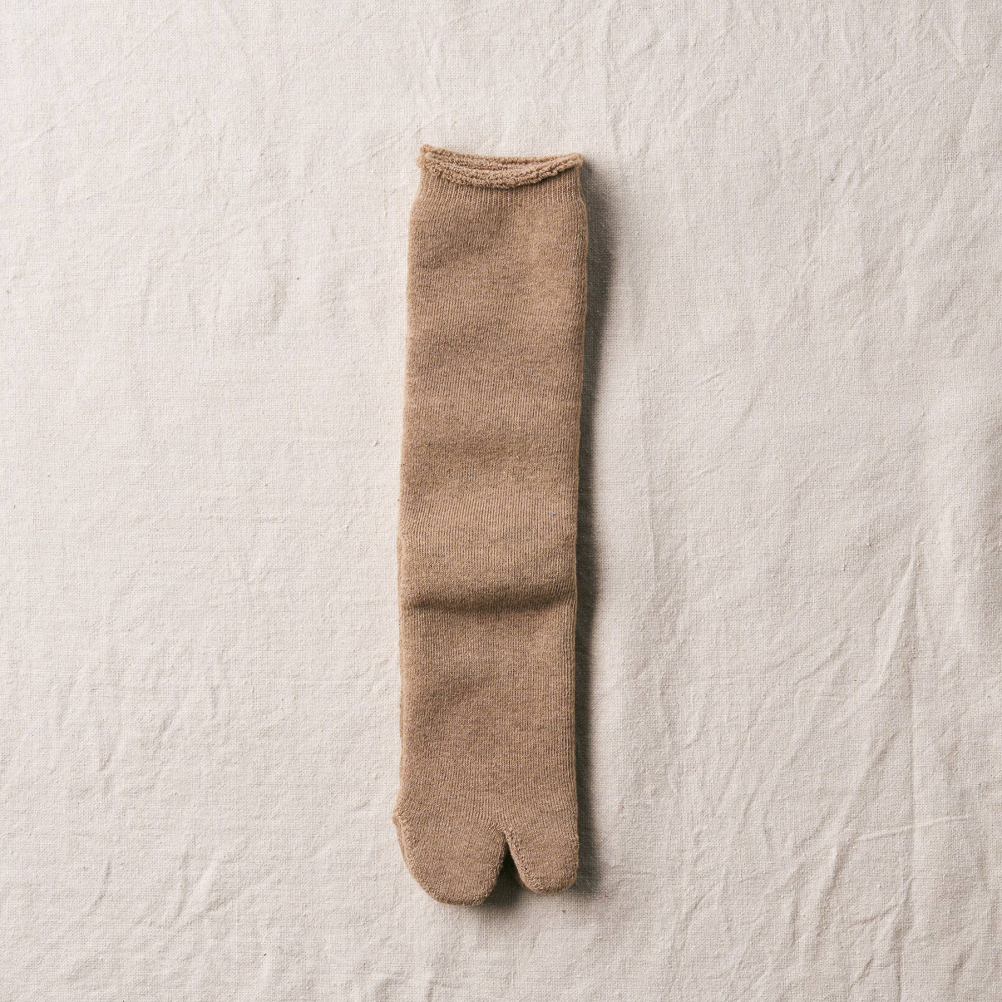 Organic Cotton Yak Pile Tabi Socks