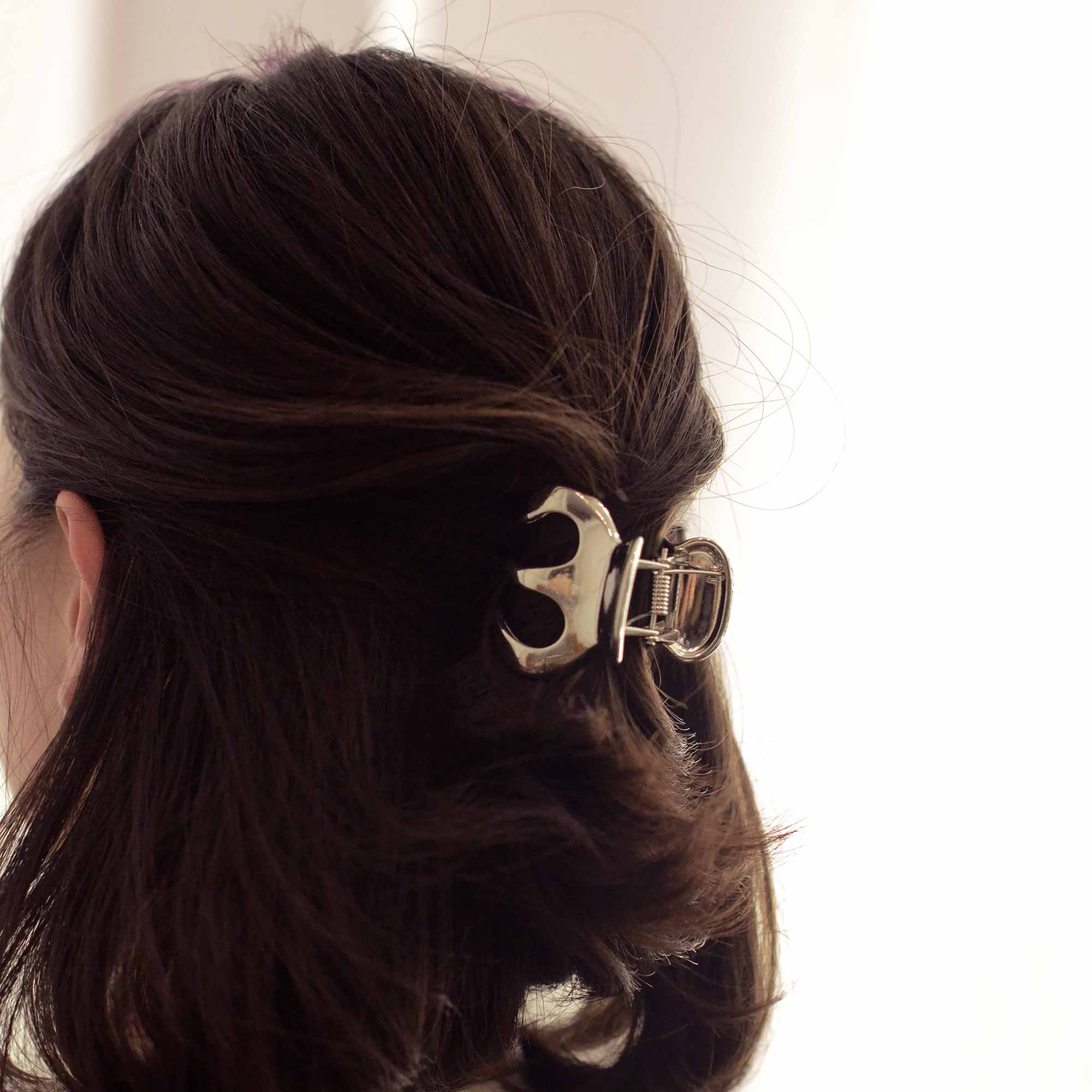 Metal Hair Claw Clip | Silver