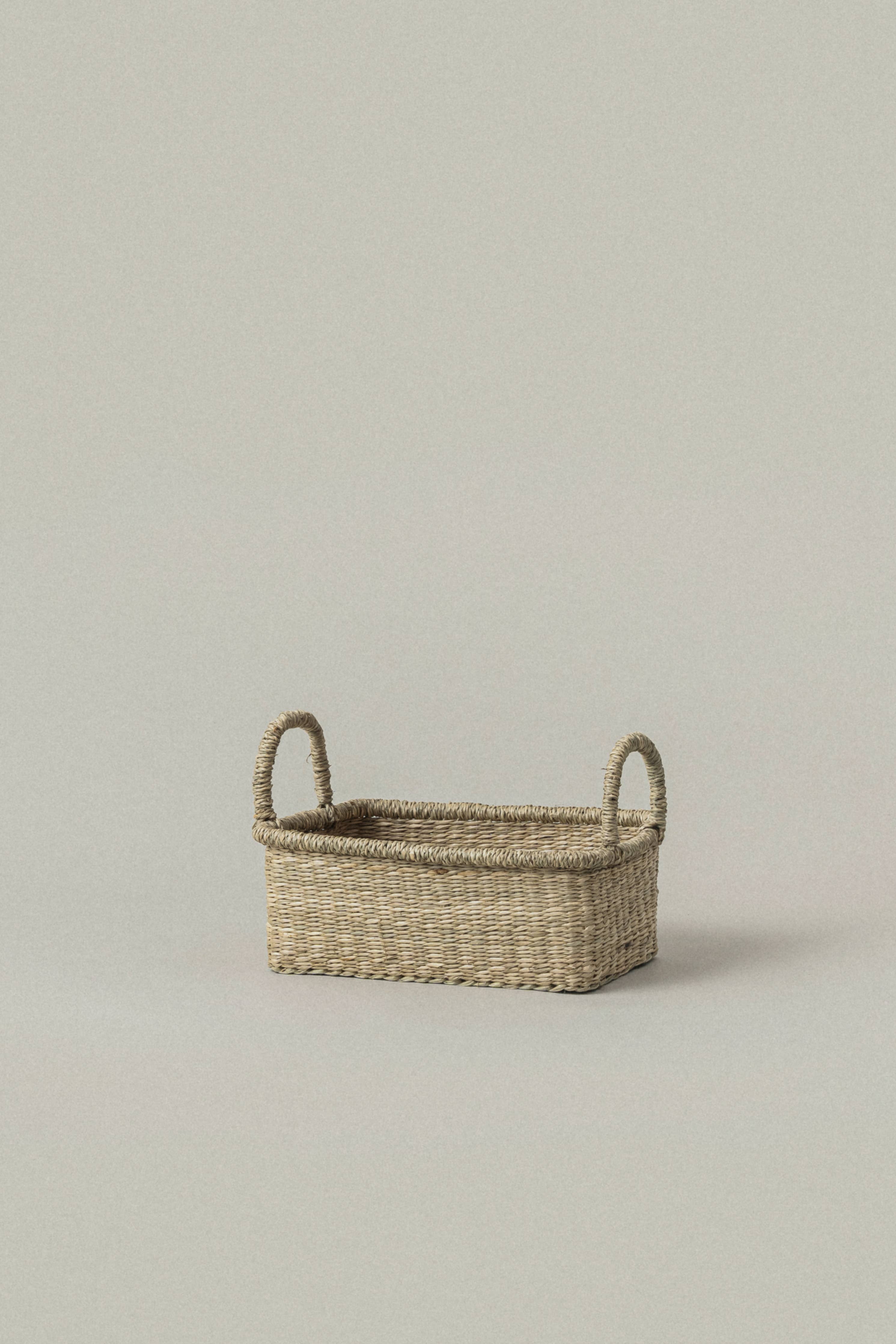 Seagrass Basket with Handles – Lima Rectangular Small