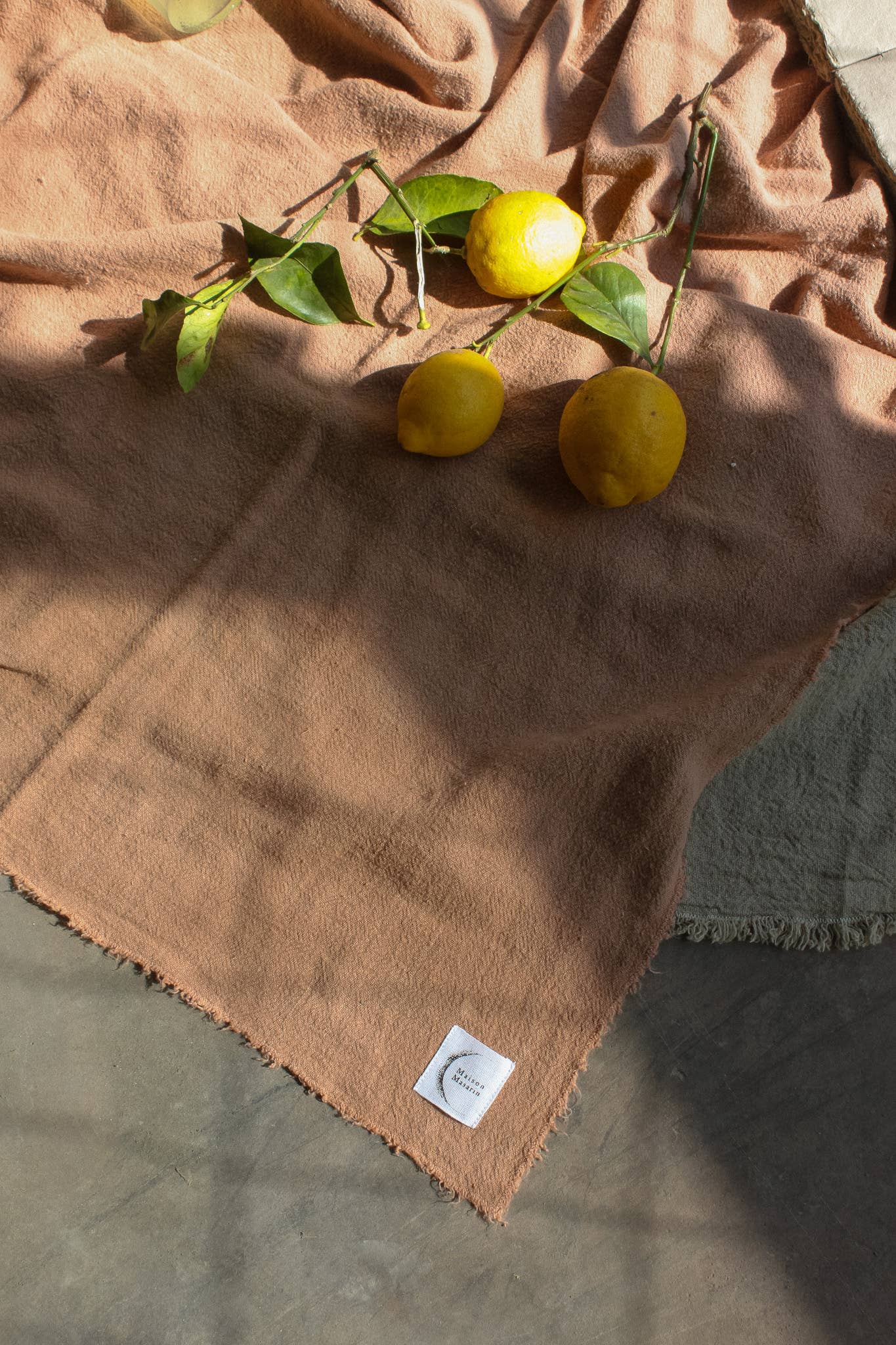 French Raw Linen Throw