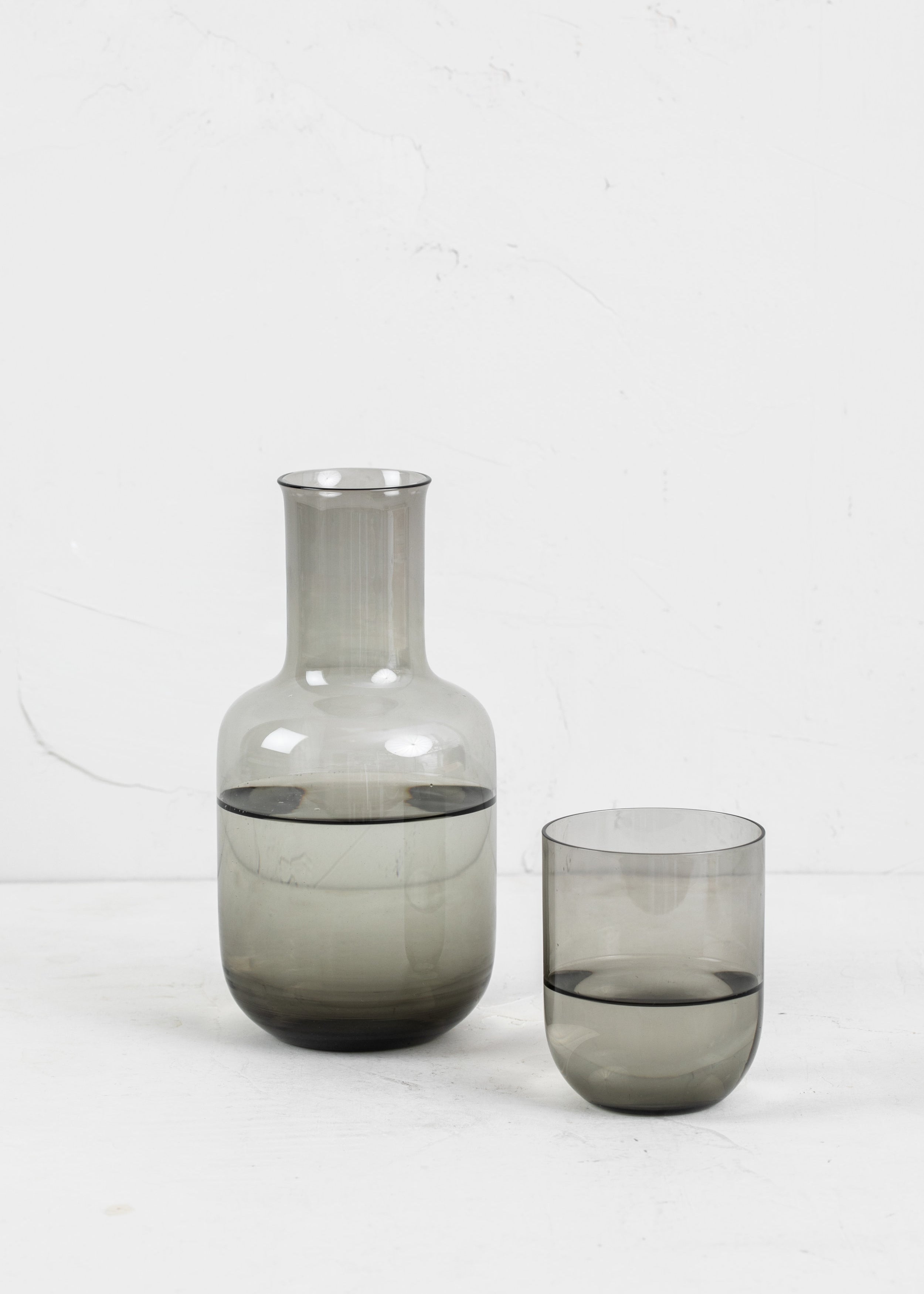 Glass Decanter and Cup