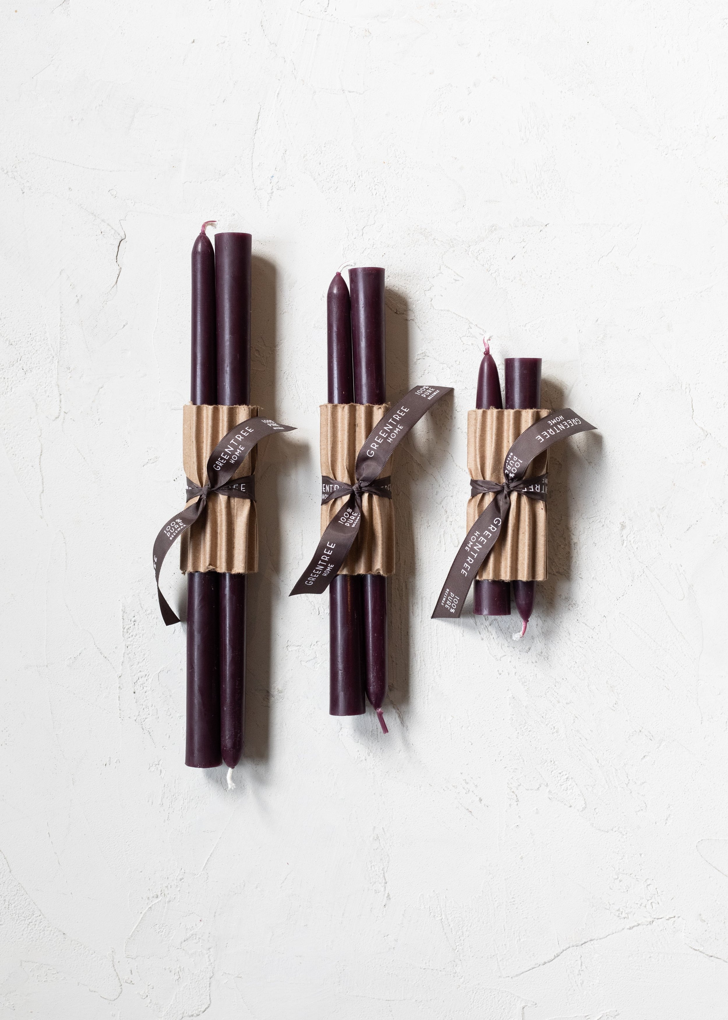 Everyday Beeswax Taper Candles - Multiple Colors