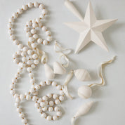 Hand Painted Tree Topper Soft White