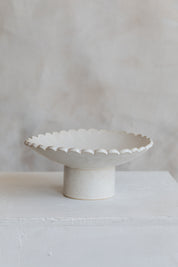 Scalloped Pedestal Bowl