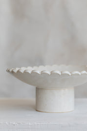 Scalloped Pedestal Bowl