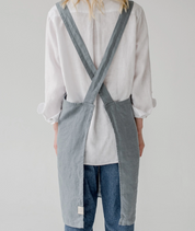 Linen Crossback Pinafore Apron - Multiple Colors