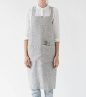 Linen Crossback Pinafore Apron - Multiple Colors