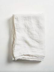 Philo Linen Tablecloth in White