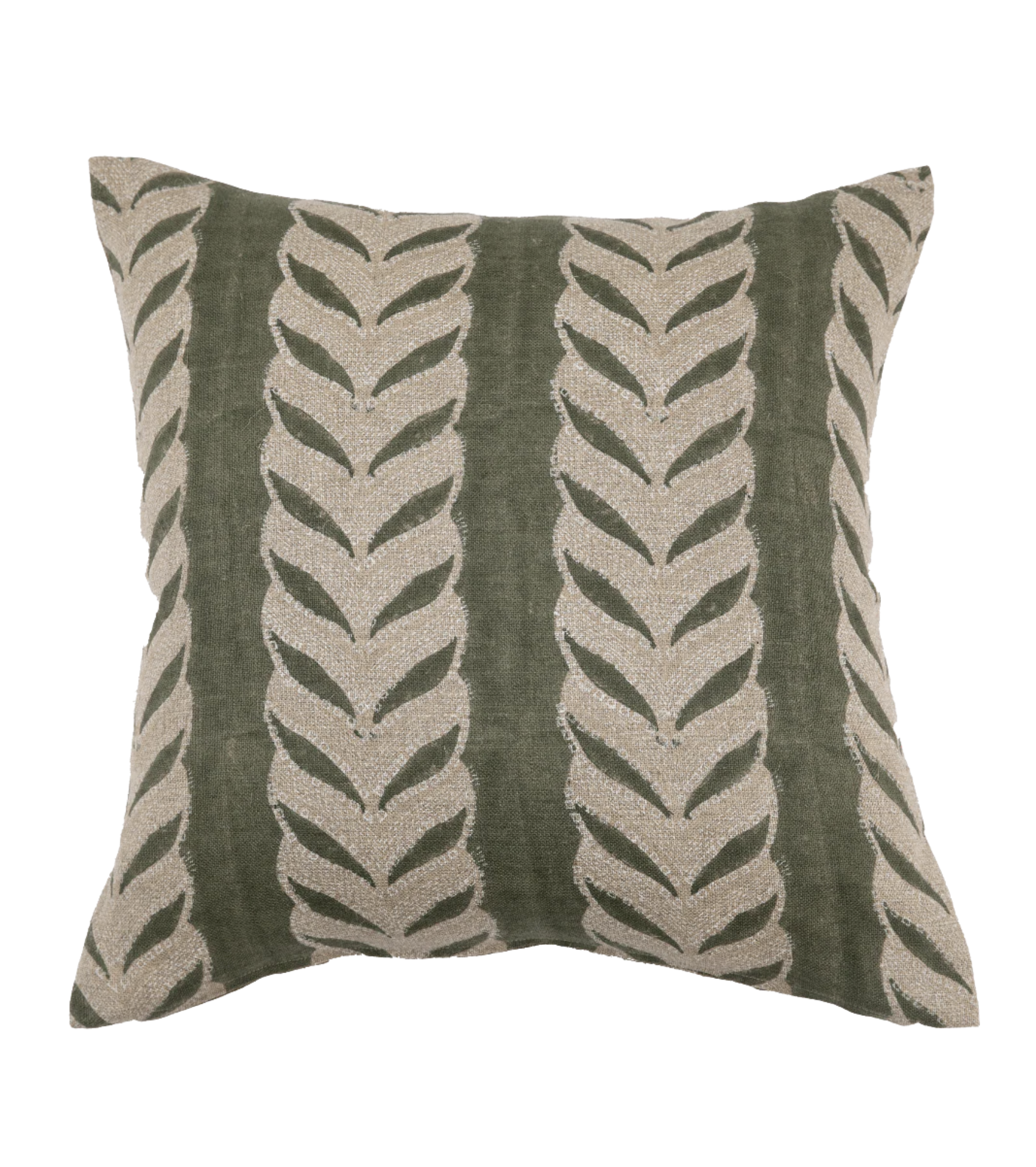 Claire Olive Linen Pillow