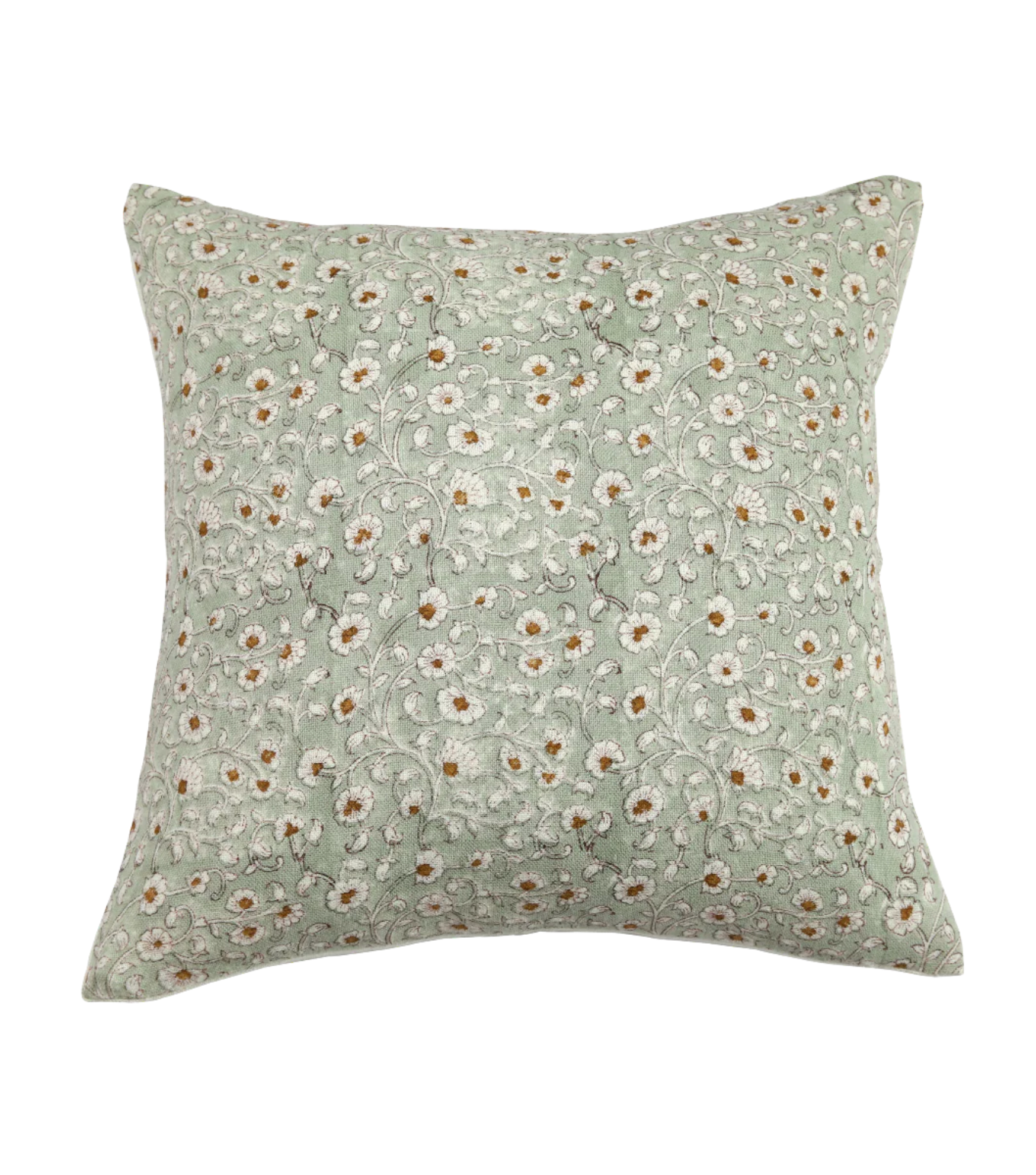 Keya Mustard Linen Pillow