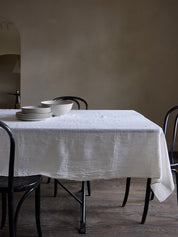 Philo Linen Tablecloth in White