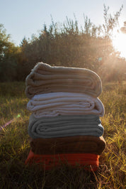 French Raw Linen Throw