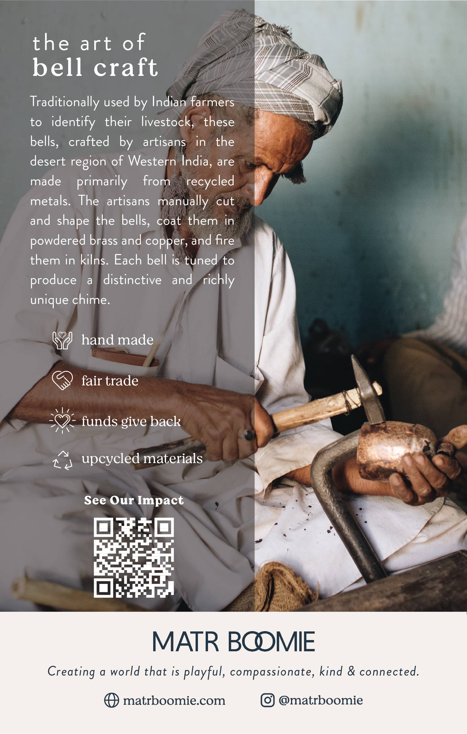 Rustic Wind Chime Cascading Bells