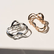 Wave Hair Claw Clip in Gold
