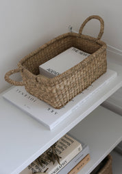 Seagrass Basket with Handles – Lima Rectangular Small