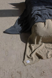 French Raw Linen Throw