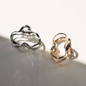 Wave Hair Claw Clip in Gold