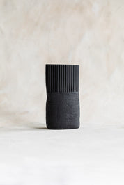 Cym Warkov Burlap Bud Vase - Black