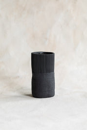 Cym Warkov Burlap Bud Vase - Black