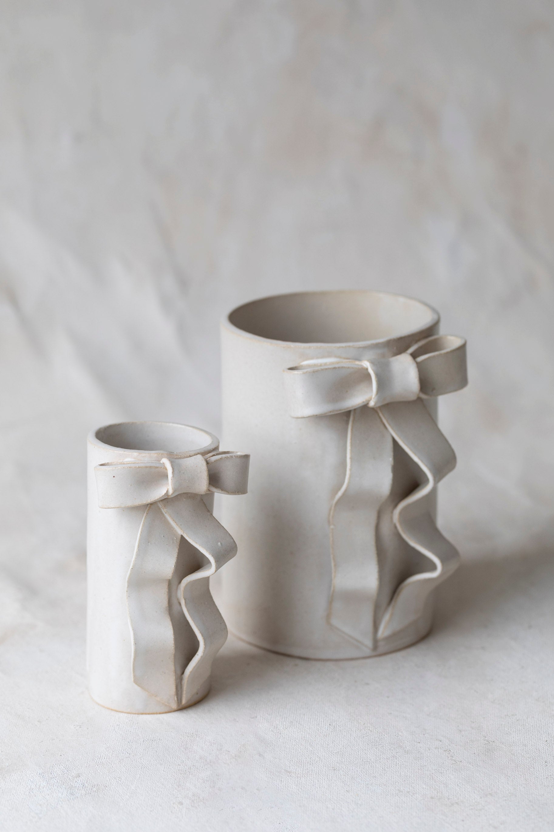 Ribbon Bow Vase