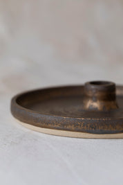 Bronze Wide Candle Holder Dish