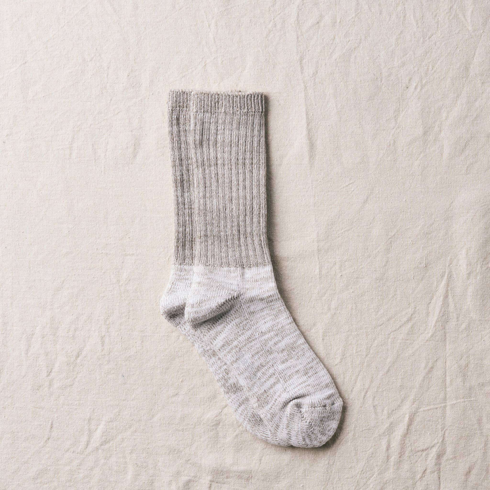 Organic Cotton Pile Crew Socks