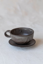 Cappuccino and Saucer Set in Granite