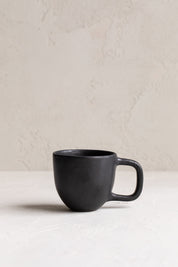 Stoneware Coffee Mug - Black Matte