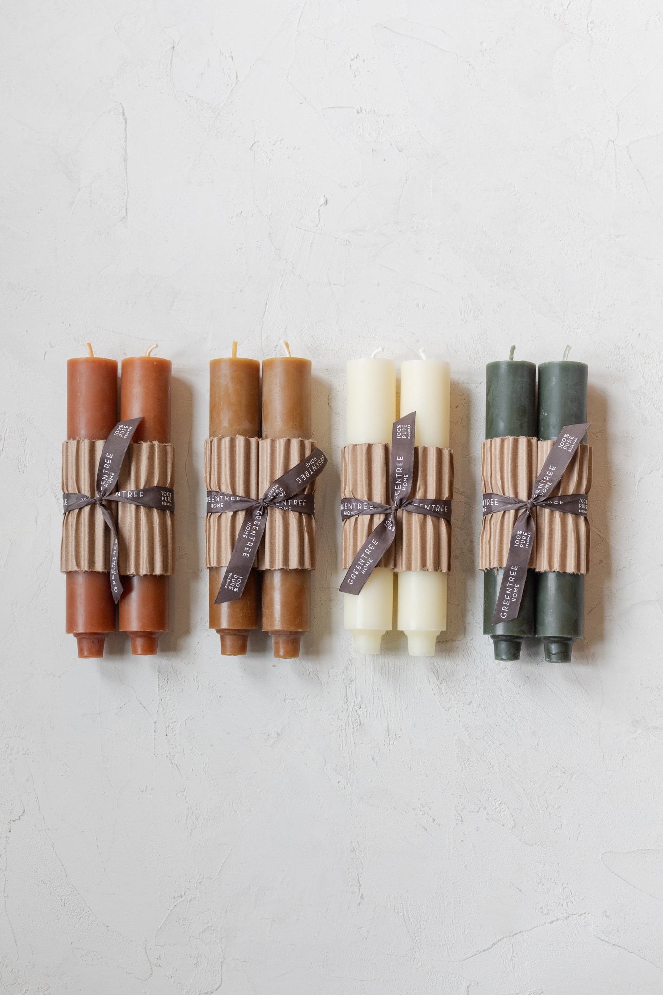 Greentree Home Candle Column Beeswax Tapers - Thumbnail 4