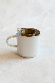 Deep Brass Basket Tea Strainer