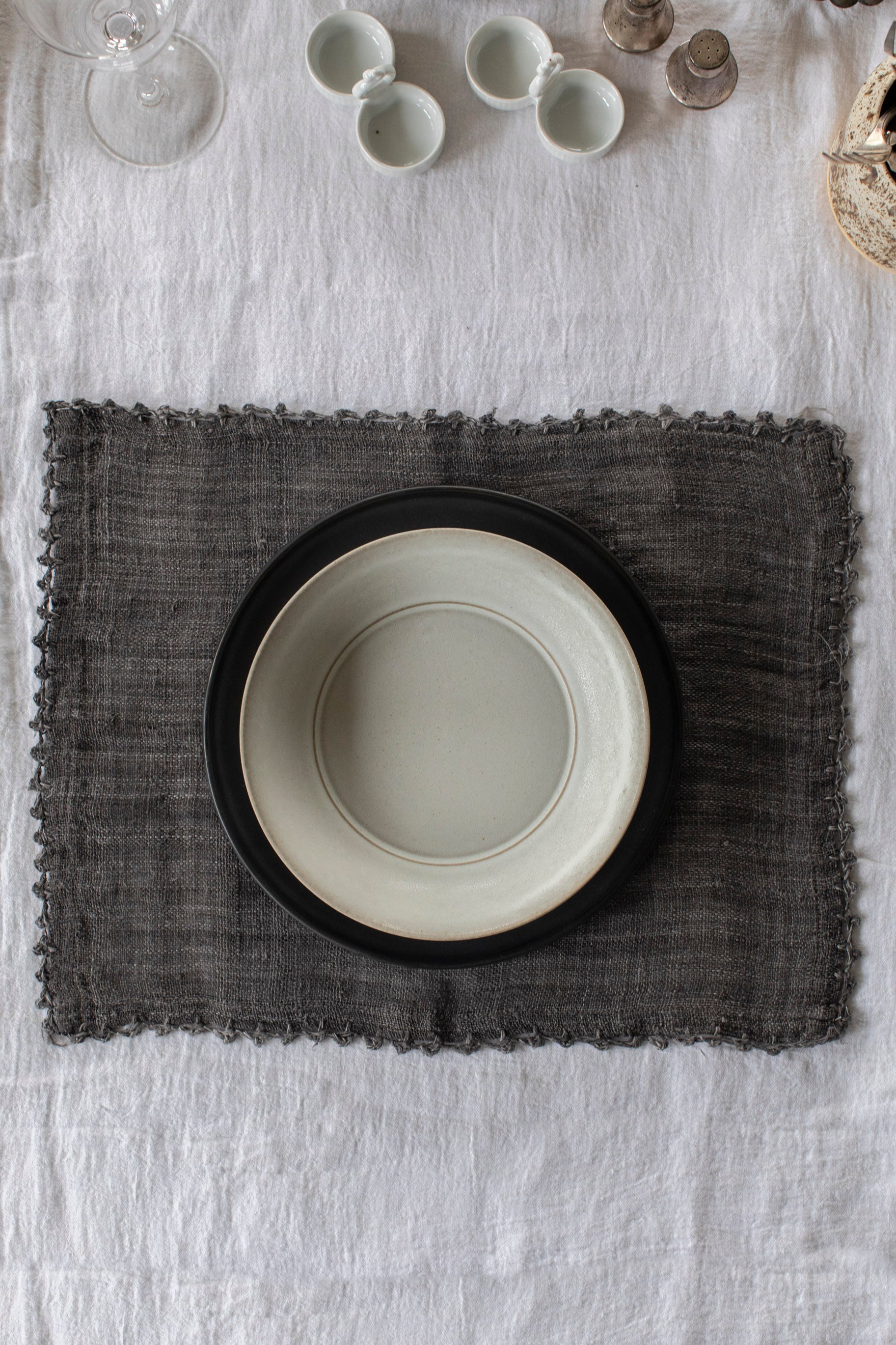 Crochet Edge Hemp Placemats