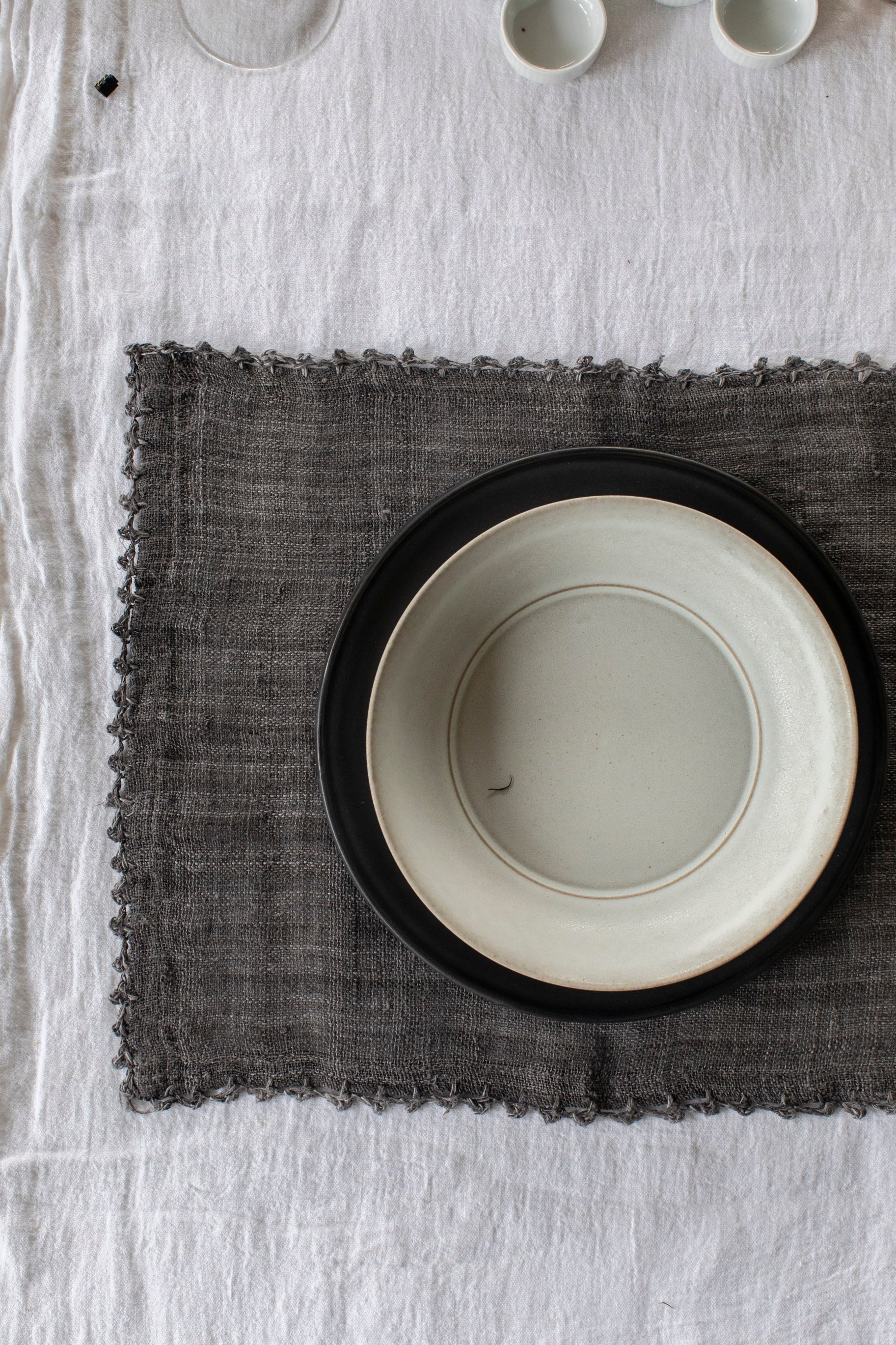 Crochet Edge Hemp Placemats