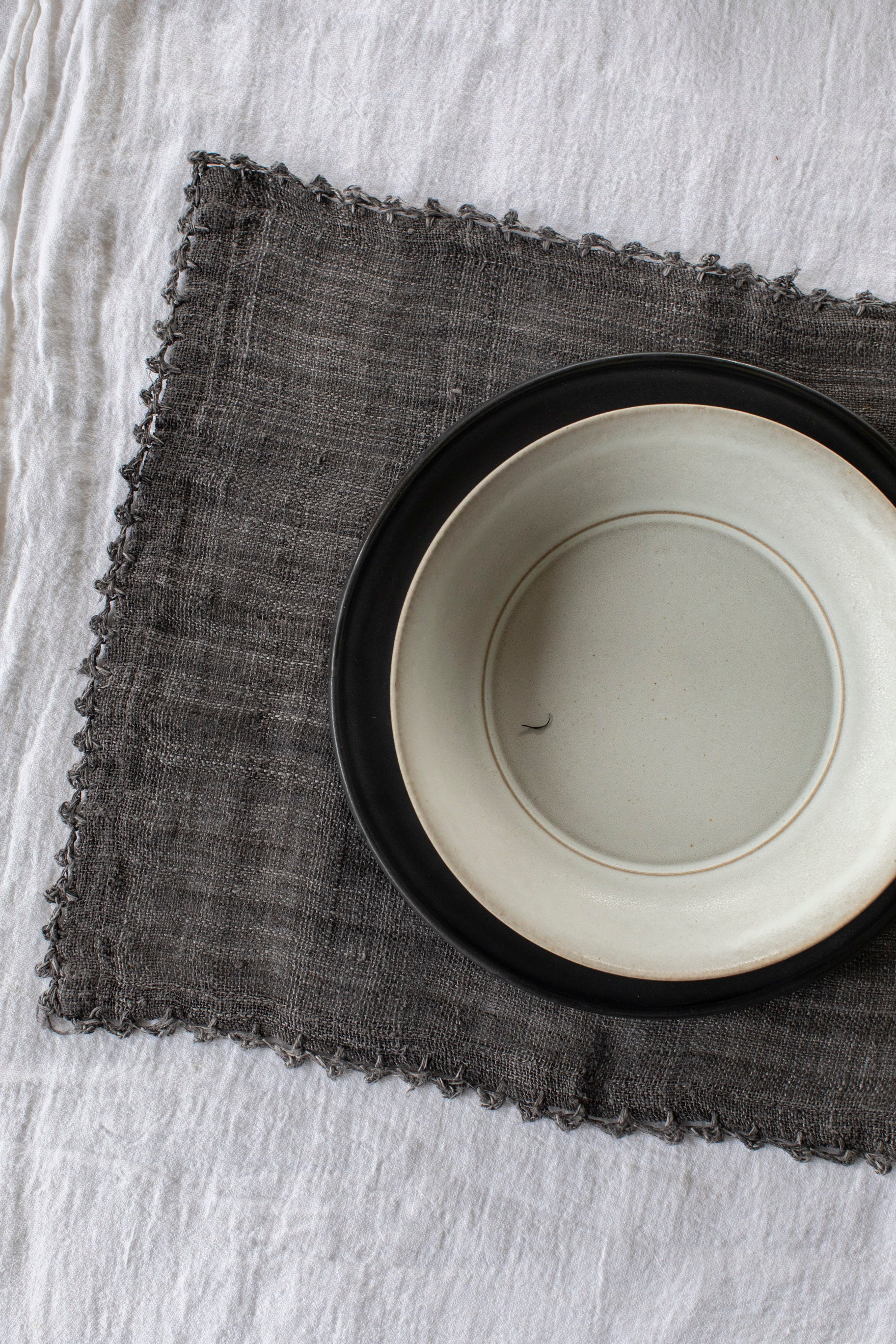 Crochet Edge Hemp Placemats