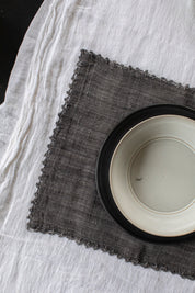Crochet Edge Hemp Placemats