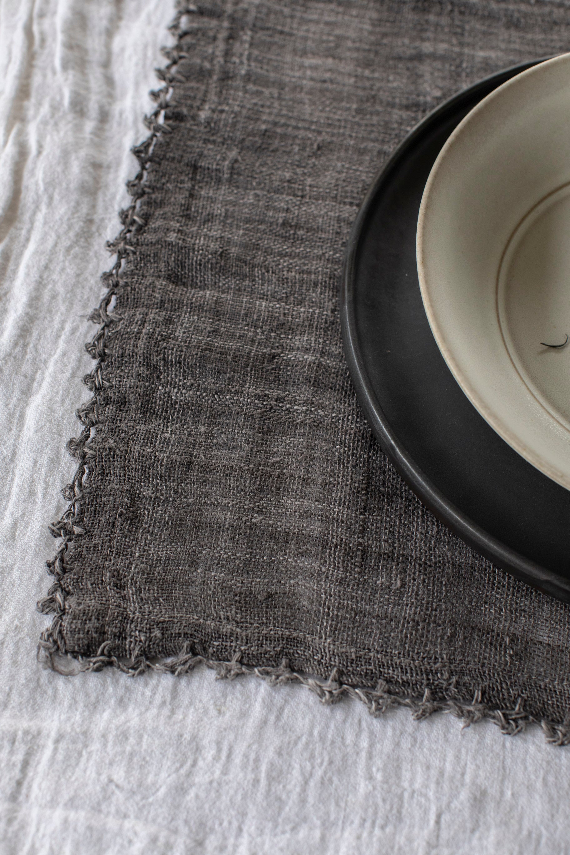 Crochet Edge Hemp Placemats