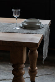 Crochet Edge Hemp Table Runner
