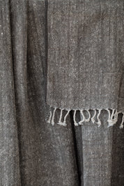 Handspun Stitched Throw in Ash
