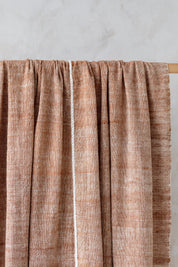 Handspun Stitched Throw in  Terracotta Mist