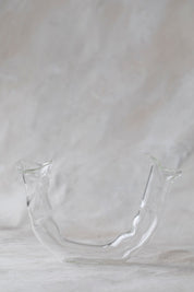 Horizontal Double Glass Vases