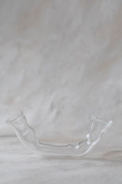 Horizontal Double Glass Vases