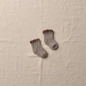 Cotton Yak Garland Stitch Pile Baby Socks