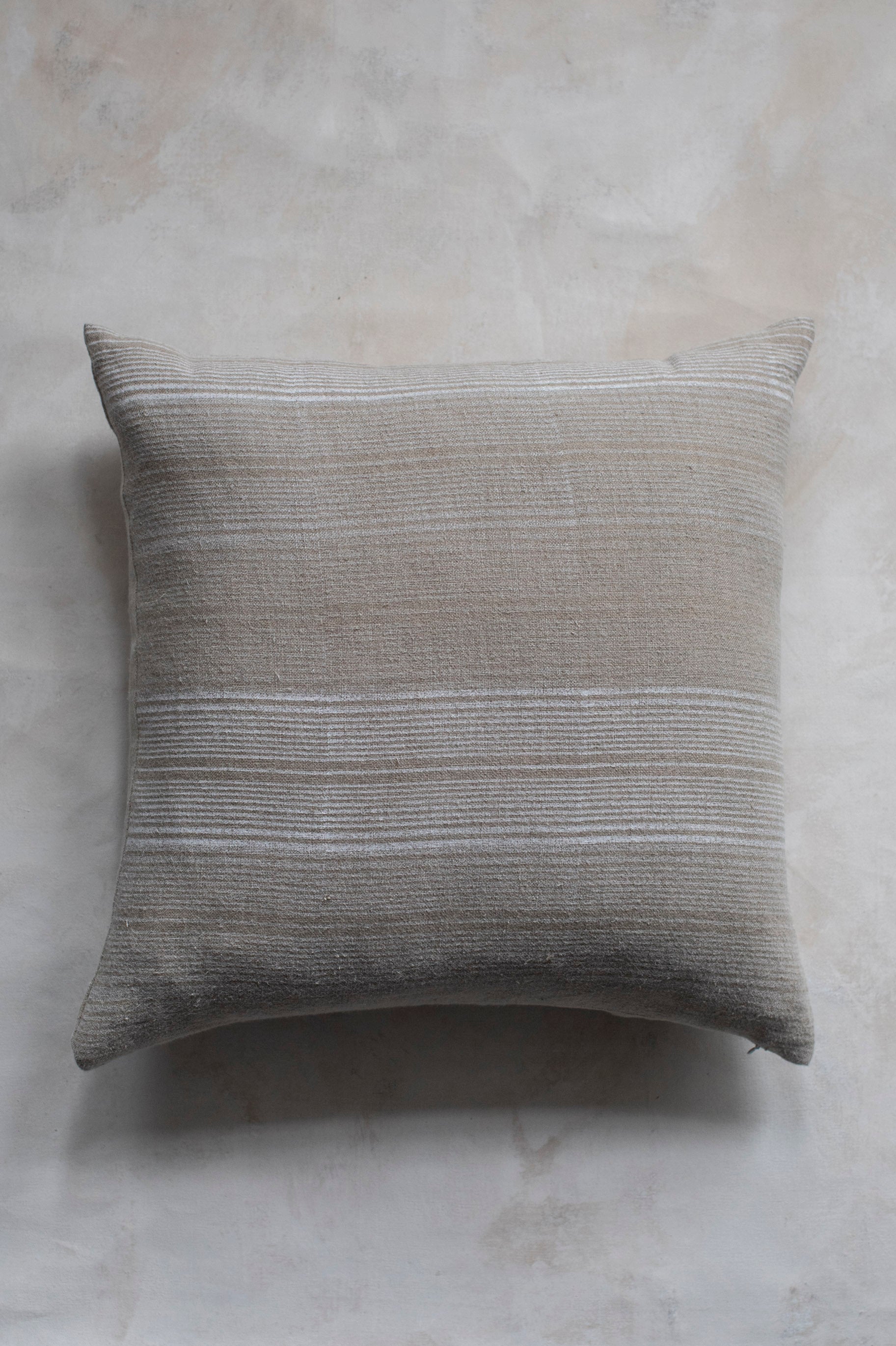 Stripes Shades of White Pillow