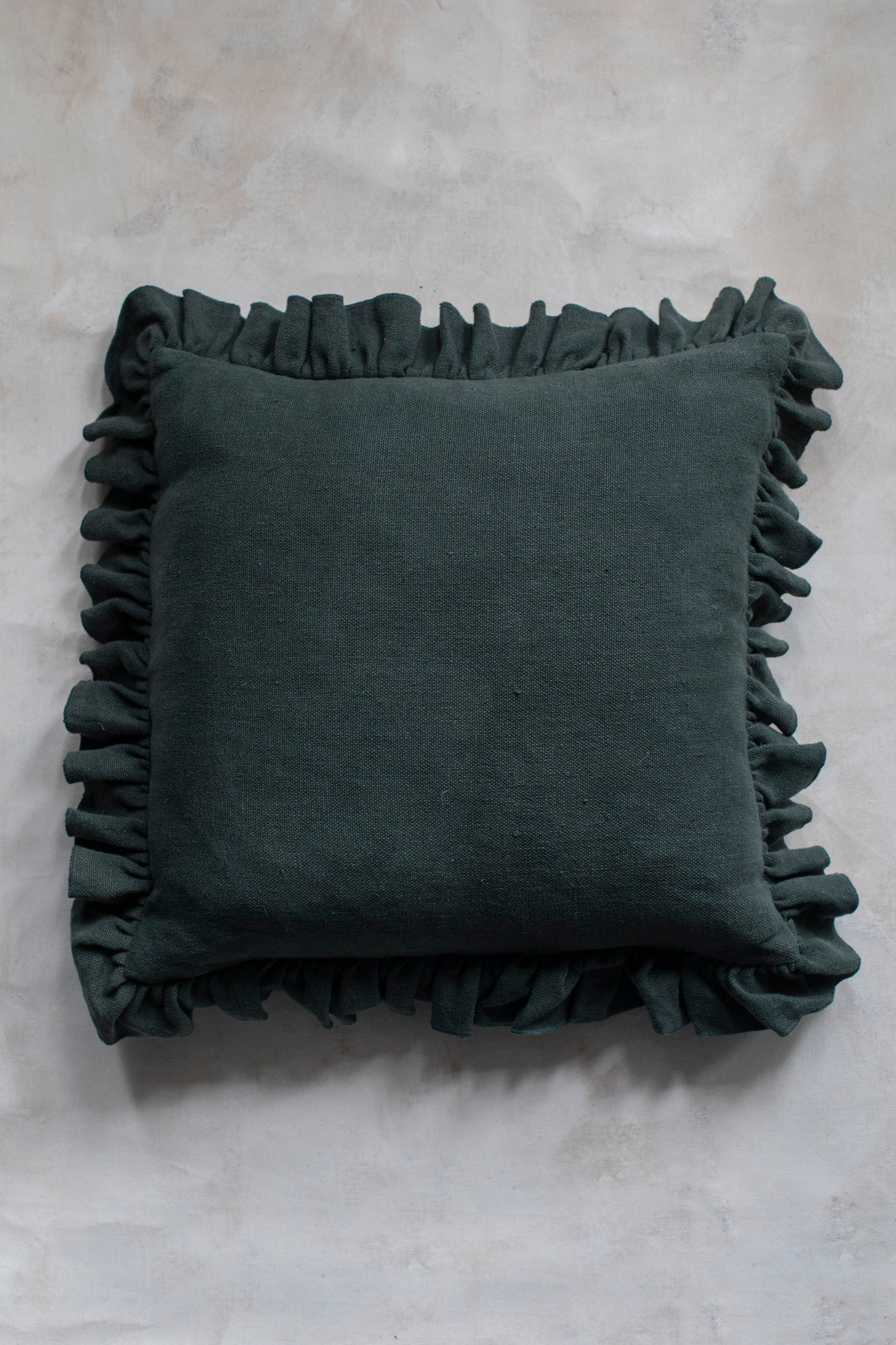 Anika Teal Ruffle Pillow